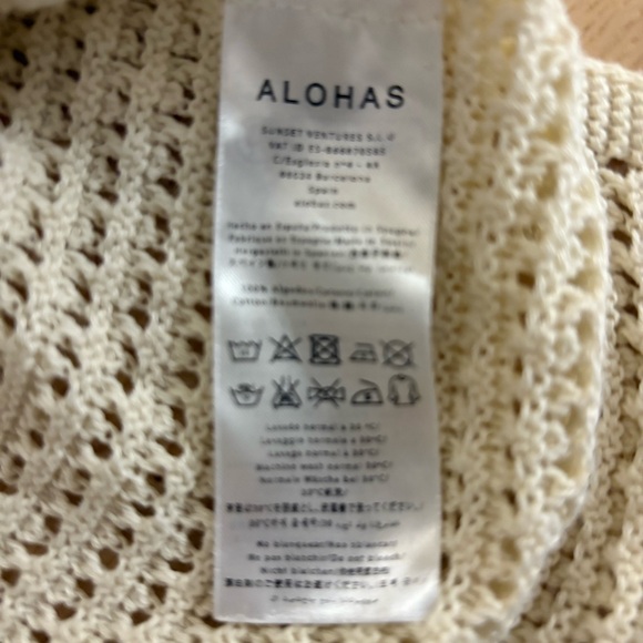 ALOHAS Cream and Black Knit Tank Top - Picture 8 of 8